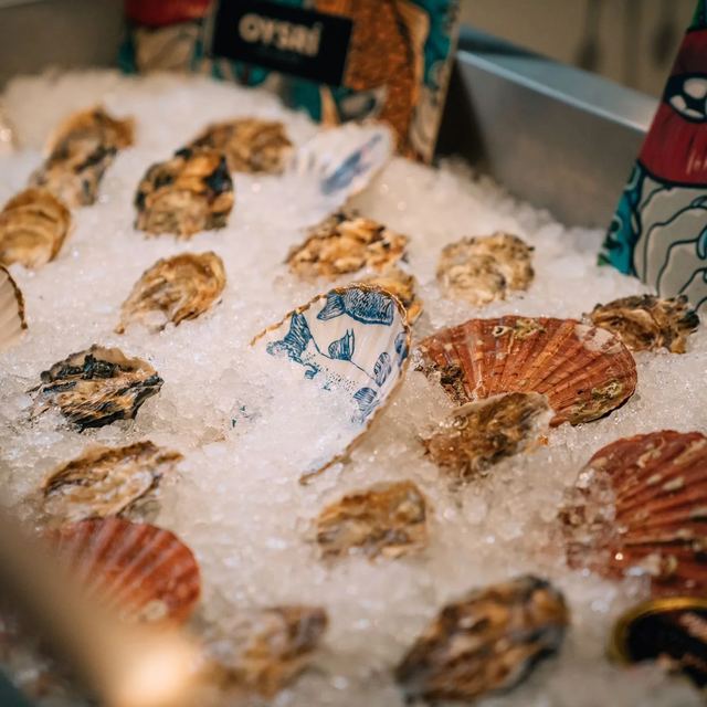Oesters op ijs